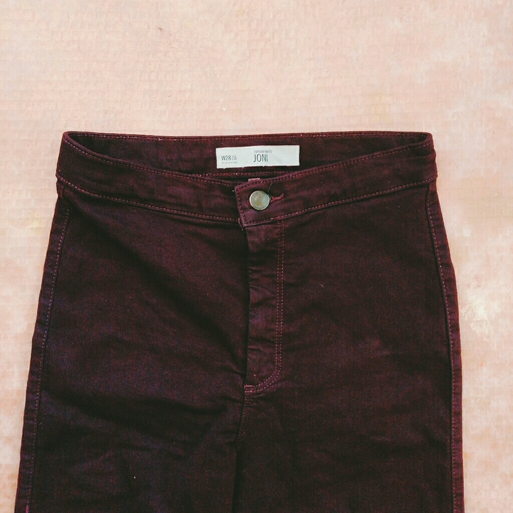 High waist Dark Jeggings TopShop Moto Joni